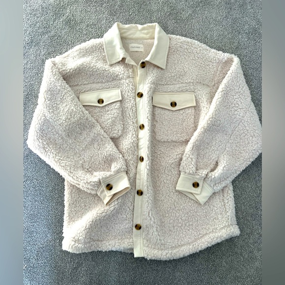 MIA & TESS sherpa shacket - Picture 1 of 2